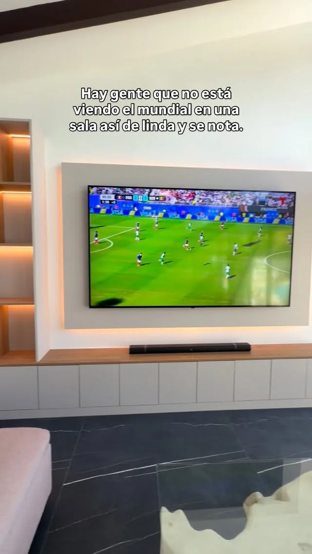 No es lo mismo ver los partidos en una sala linda como esta 🫢🫢😂😂⚽️⚽️⚽️